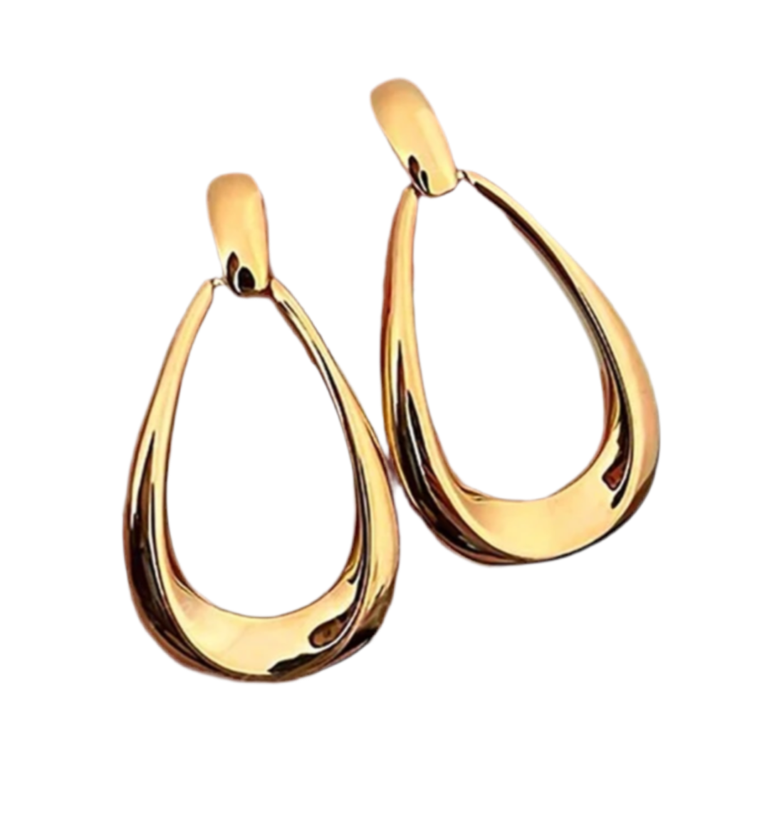 GOLD TEAR DROP EARRING