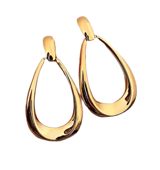 GOLD TEAR DROP EARRING