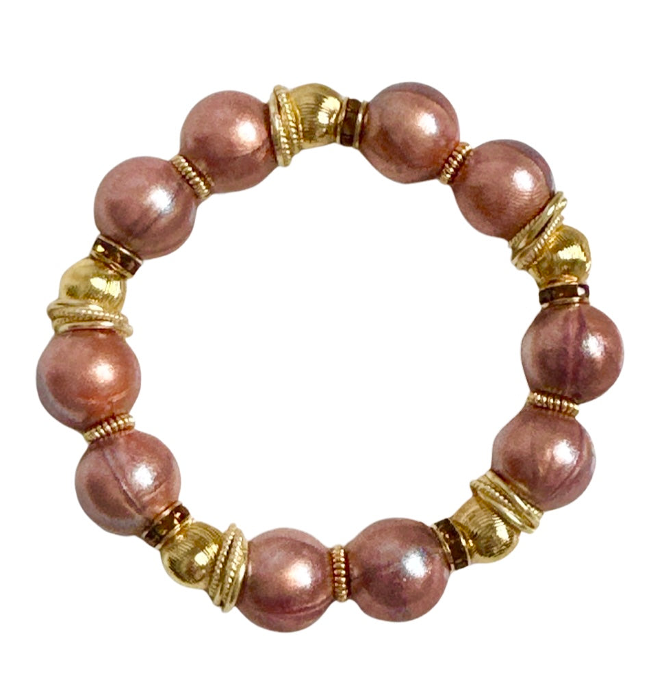 Bronze bangles hot sale with gold