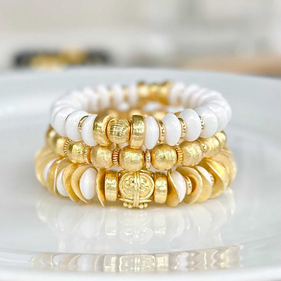 Gold on sale statement bracelet